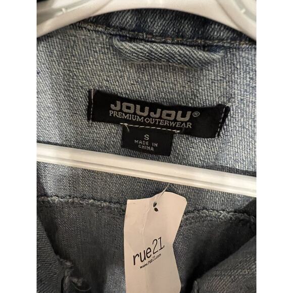 Jou Jou Premium Denim Collection Blue Jean Jacket Size Women's Small - Picture 5 of 13